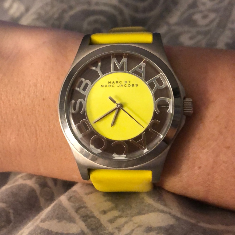 Marc Jacobs neon watch